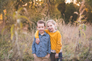 brother sister sibling shot - family photoshoot in omaha