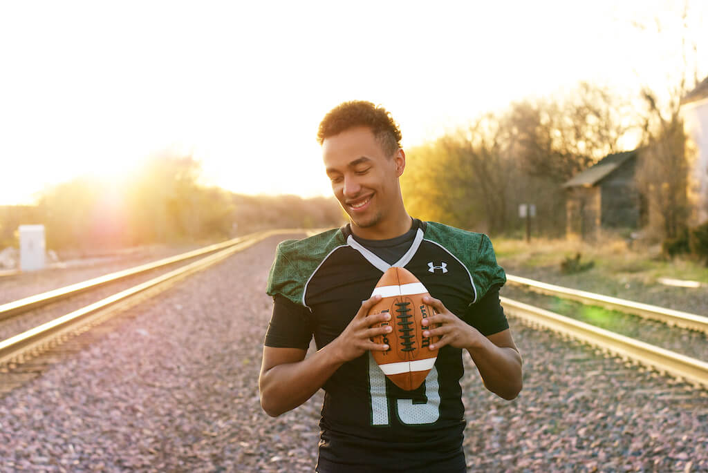 Isaiah's senior pictures in Elkhorn, NE