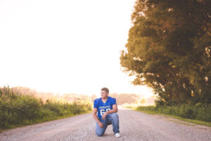 Clayton's senior portraits in Bennington, NE