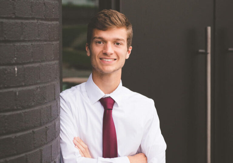 Bradley's senior pictures in Omaha